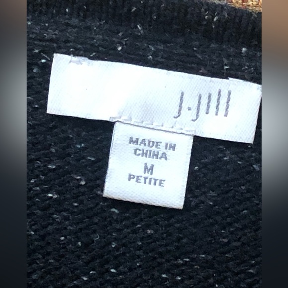 J.Jill Cotton Silk Side Tie Detail Sweater Woman’s Medium Petite - Picture 6 of 14